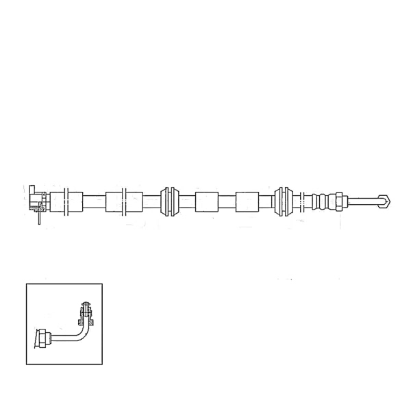 Centric Front Brake Hose 150.33056