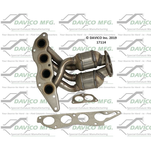 Davico Exhaust Manifold with Integrated Catalytic Converter 17114