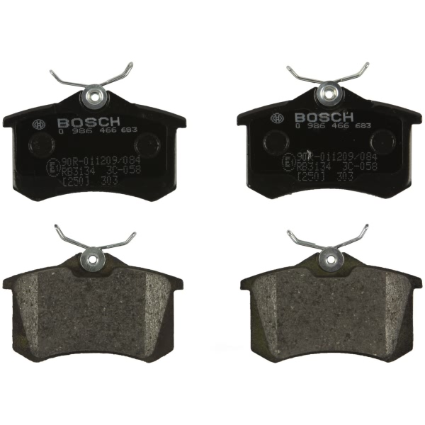 Bosch EuroLine™ Semi-Metallic Rear Disc Brake Pads 0986466683