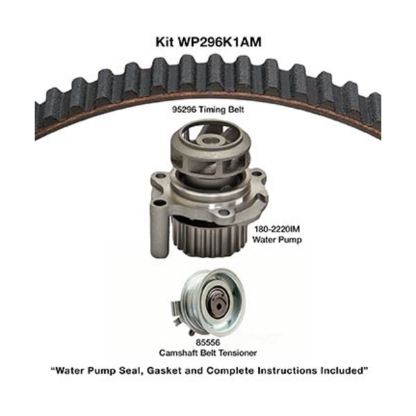 Dayco Timing Belt Kit With Water Pump WP296K1AM