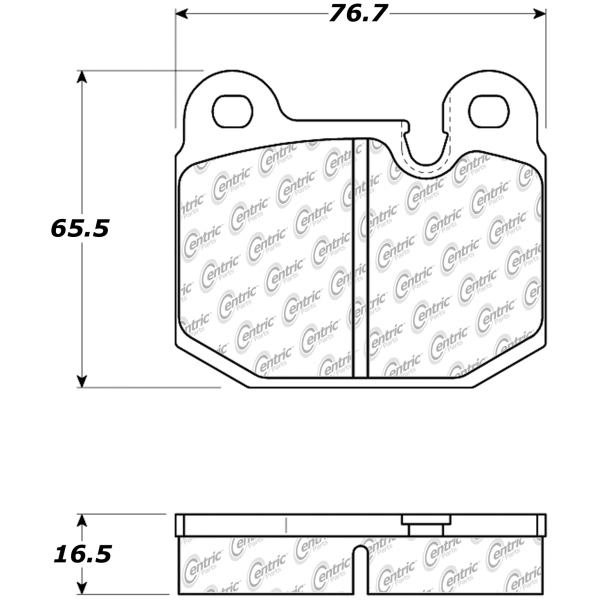 Centric Posi Quiet™ Ceramic Front Disc Brake Pads 105.01740