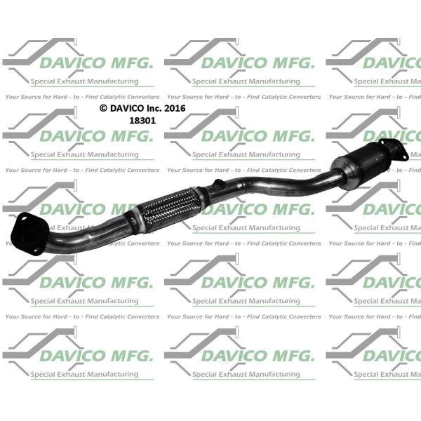 Davico Direct Fit Catalytic Converter and Pipe Assembly 18301