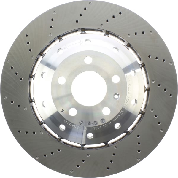 Centric SportStop Drilled 1-Piece Front Brake Rotor 128.33122