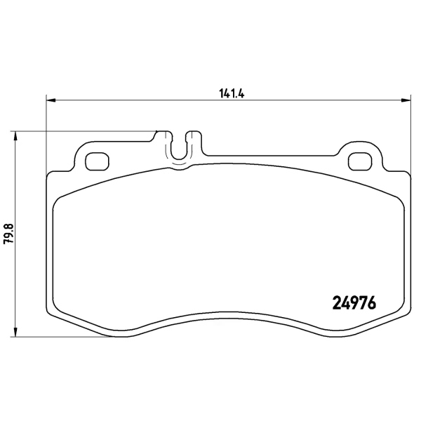 brembo Premium Low-Met OE Equivalent Front Brake Pads P50087