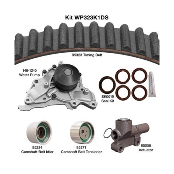 Dayco Timing Belt Kit With Water Pump WP323K1DS