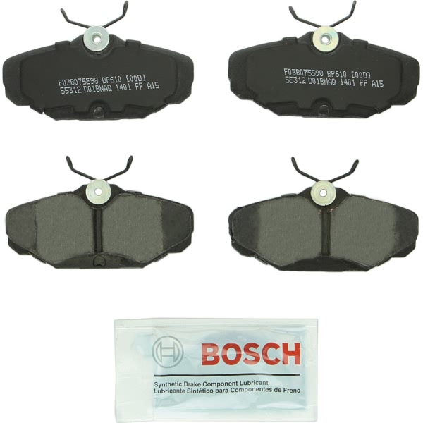 Bosch QuietCast™ Premium Organic Rear Disc Brake Pads BP610