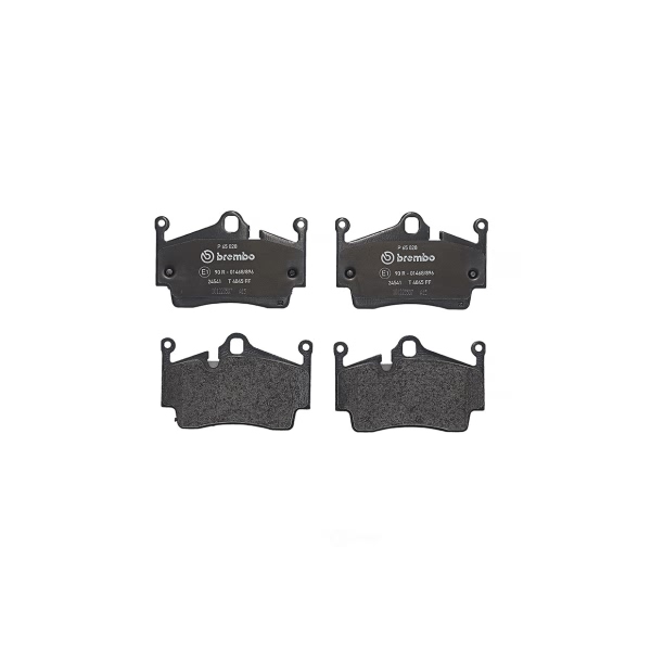 brembo Premium Low-Met OE Equivalent Rear Brake Pads P65028