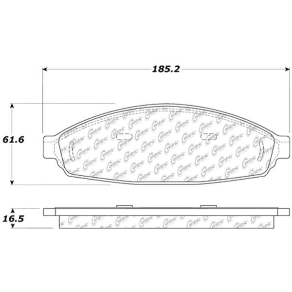 Centric Posi Quiet™ Ceramic Front Disc Brake Pads 105.09310