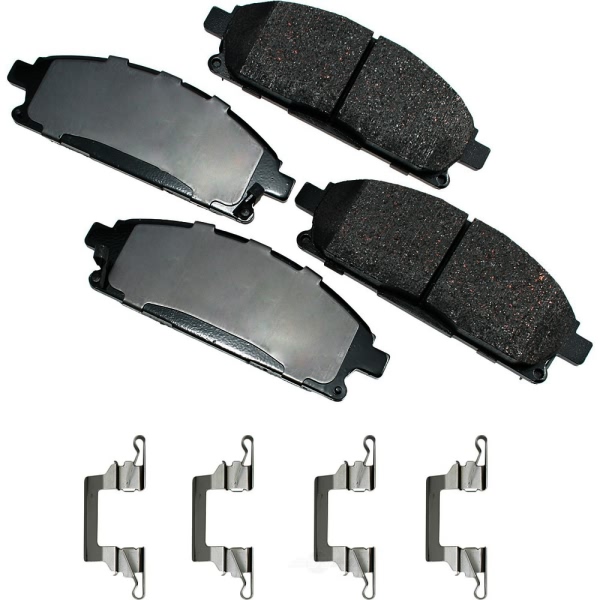 Akebono Pro-ACT™ Ultra-Premium Ceramic Front Disc Brake Pads ACT691A