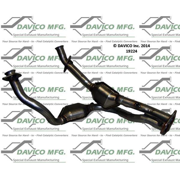 Davico Direct Fit Catalytic Converter and Pipe Assembly 19224