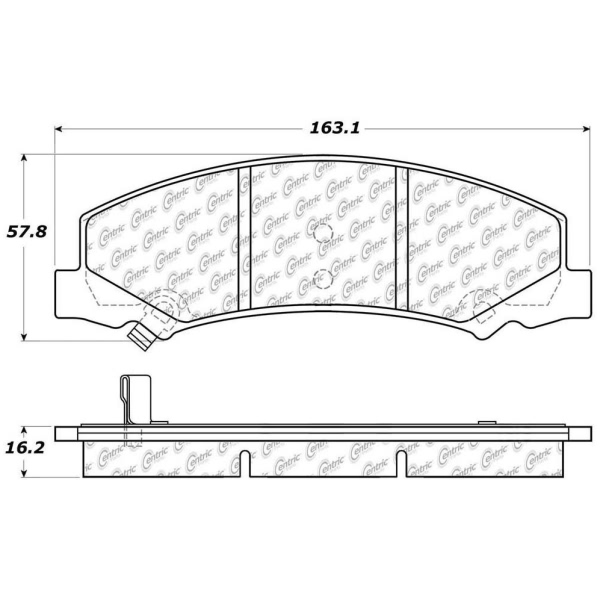 Centric Posi Quiet™ Ceramic Front Disc Brake Pads 105.11590