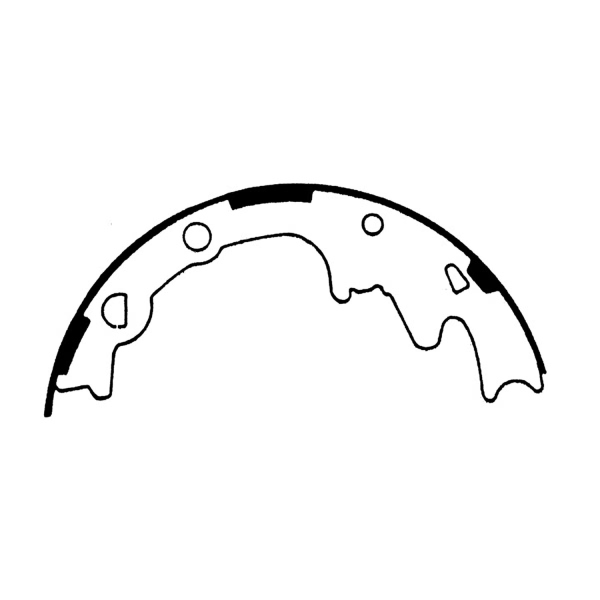 Centric Premium Rear Drum Brake Shoes 111.05690