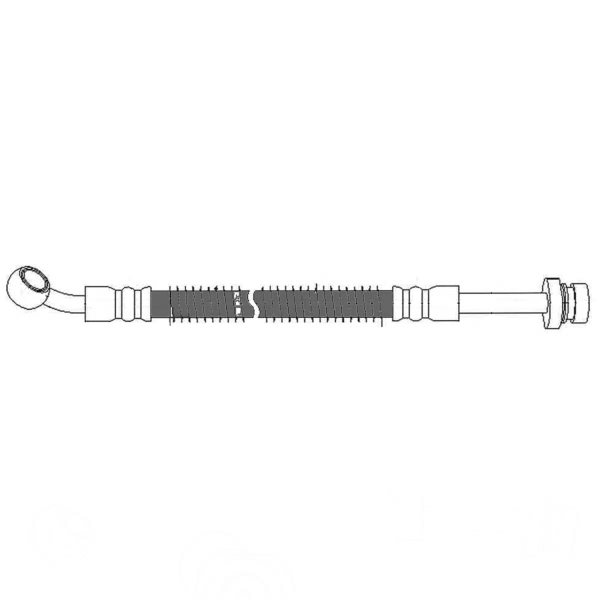 Centric Front Driver Side Brake Hose 150.51076