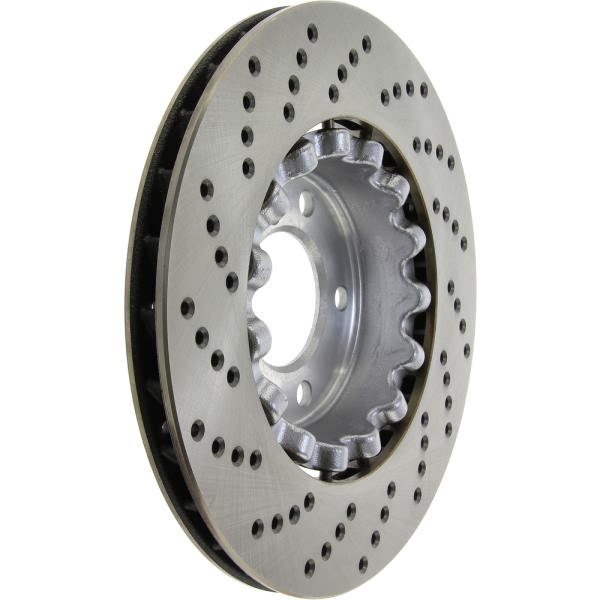 Centric SportStop Drilled 1-Piece Front Driver Side Brake Rotor 128.34170