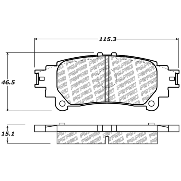 Centric Posi Quiet Pro™ Ceramic Rear Disc Brake Pads 500.13910