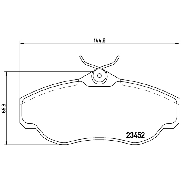 brembo Premium Low-Met OE Equivalent Front Brake Pads P44008