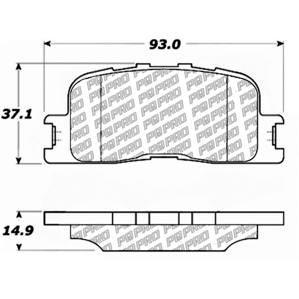 Centric Posi Quiet Pro™ Ceramic Rear Disc Brake Pads 500.08851