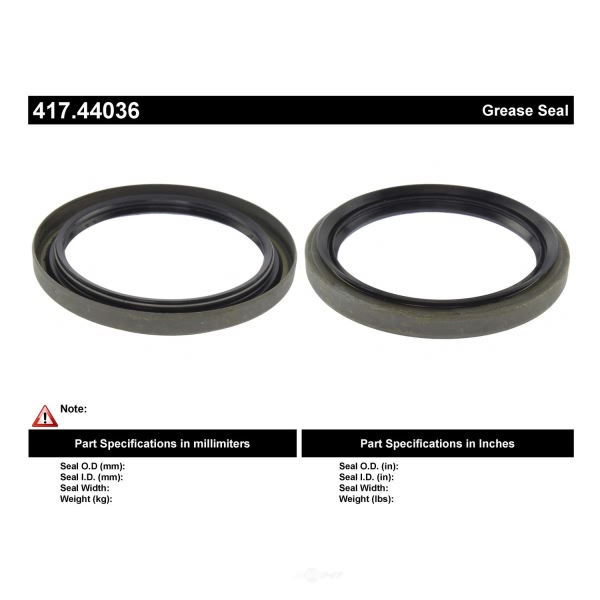 Centric Premium™ Front Outer Wheel Seal 417.44036