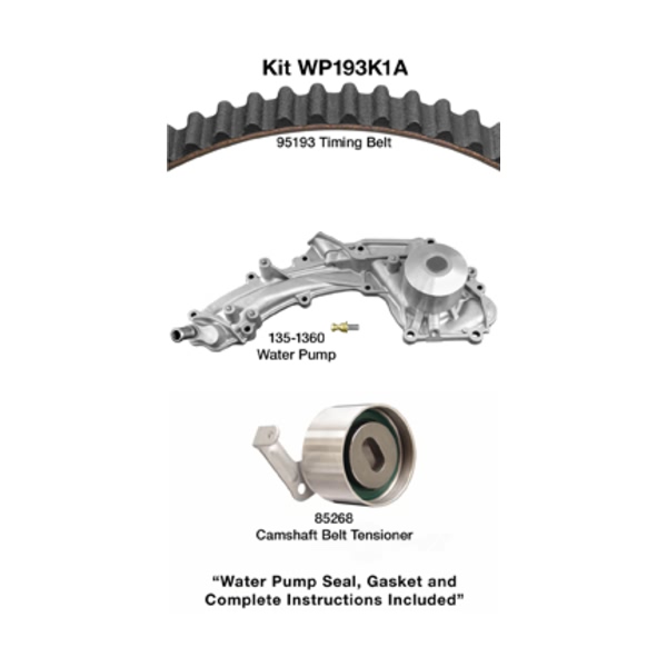 Dayco Timing Belt Kit With Water Pump WP193K1A