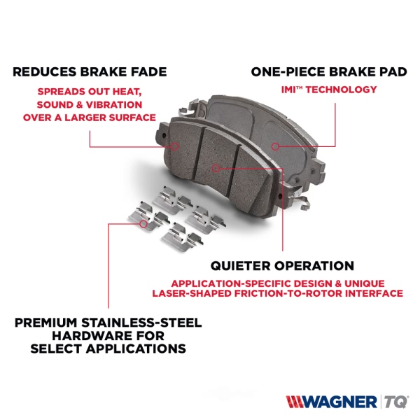 Wagner Thermoquiet Ceramic Front Disc Brake Pads QC1589