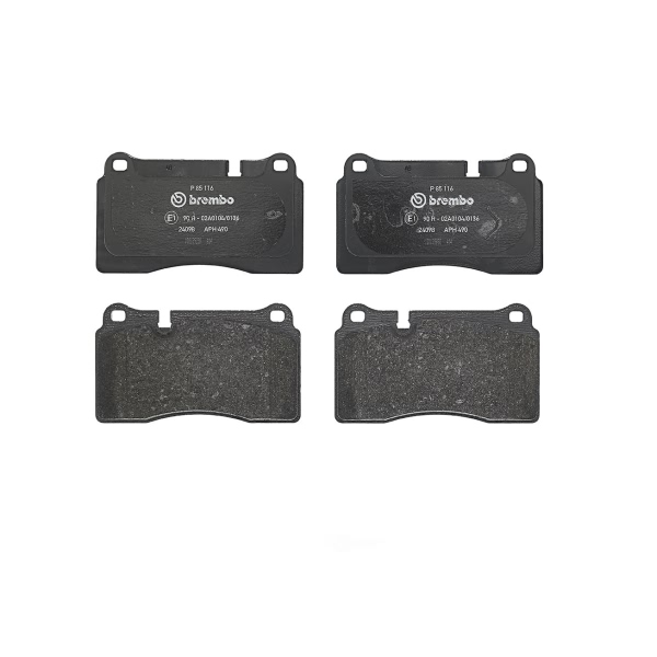 brembo Premium Low-Met OE Equivalent Front Brake Pads P85116