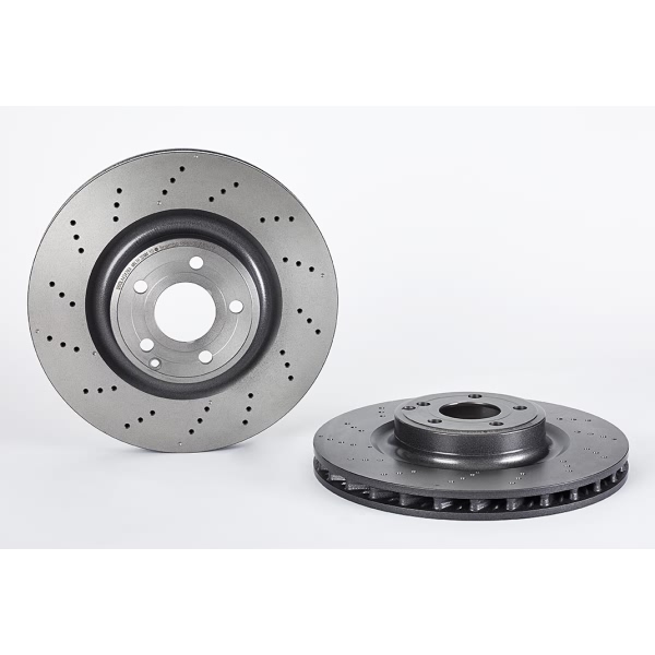 brembo UV Coated Series Drilled Vented Front Brake Rotor 09.B744.51