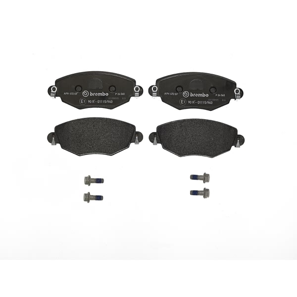 brembo Premium Low-Met OE Equivalent Front Brake Pads P24060