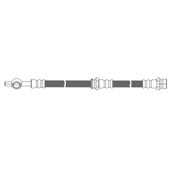 Centric Rear Brake Hose 150.51308