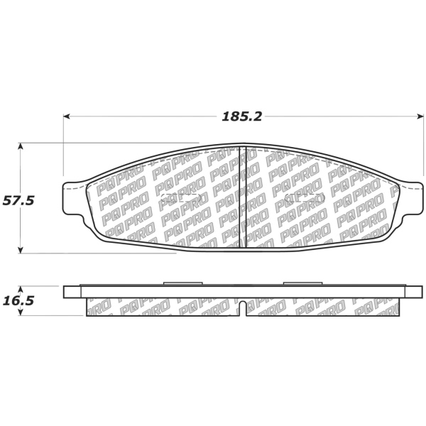 Centric Posi Quiet Pro™ Ceramic Front Disc Brake Pads 500.09530