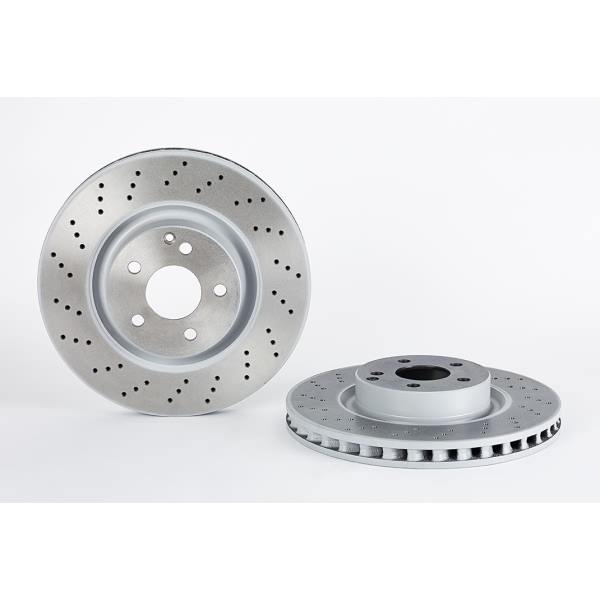 brembo UV Coated Series Drilled Vented Front Brake Rotor 09.A732.11