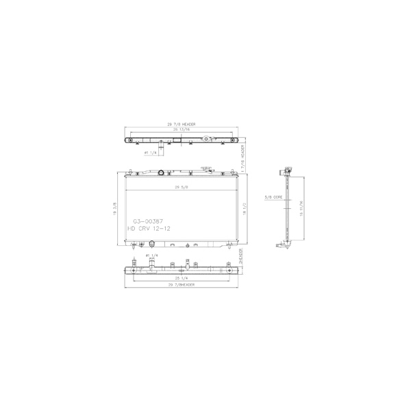 TYC Engine Coolant Radiator 13314