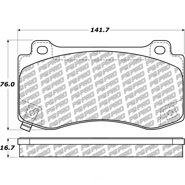 Centric Posi Quiet Pro™ Semi-Metallic Front Disc Brake Pads 500.11490