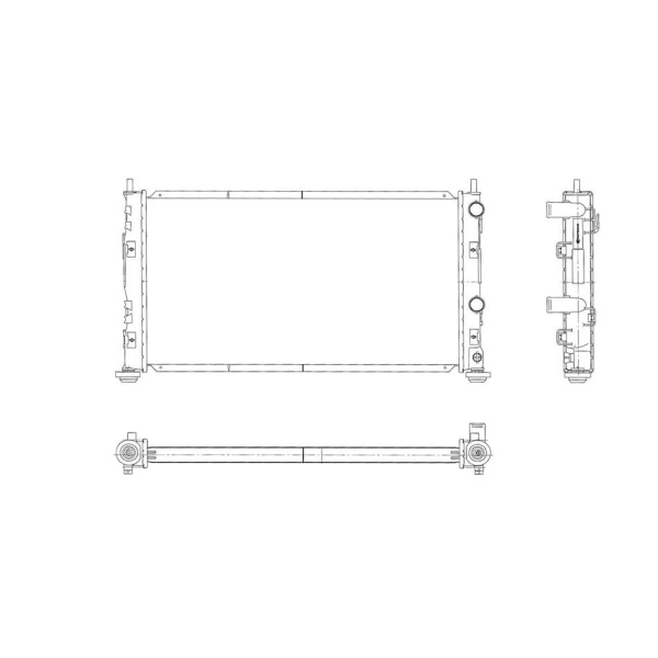 TYC Engine Coolant Radiator 2323