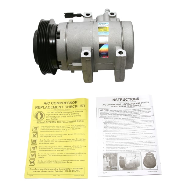 Delphi A C Compressor With Clutch CS20138