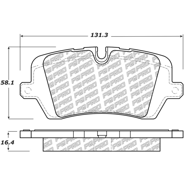 Centric Posi Quiet Pro™ Semi-Metallic Rear Disc Brake Pads 500.16920