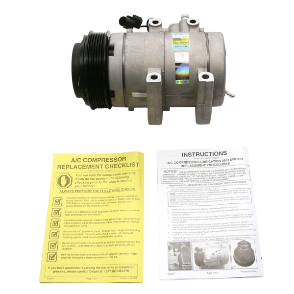 Delphi A C Compressor With Clutch CS20137