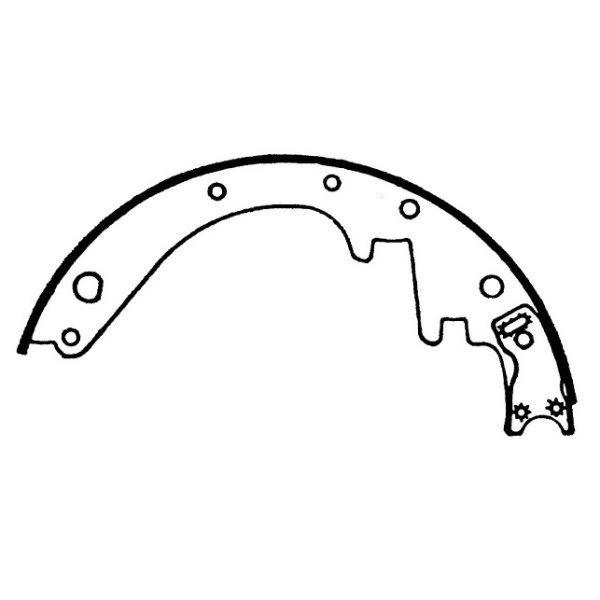 Centric Premium Front Drum Brake Shoes 111.02820