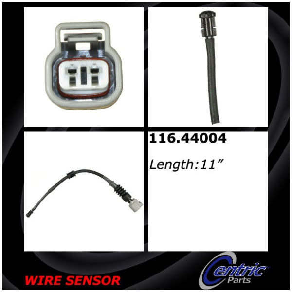 Centric Rear Brake Pad Sensor 116.44004