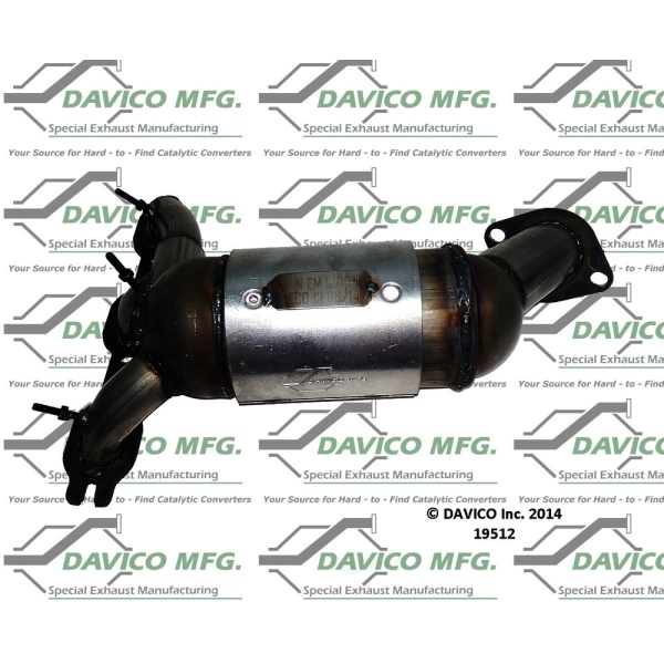 Davico Exhaust Manifold with Integrated Catalytic Converter 19512