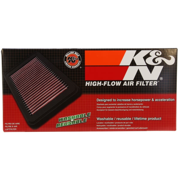 K&N 33 Series Panel Red Air Filter （14.063" L x 6.563" W x 1.563" H) 33-2281