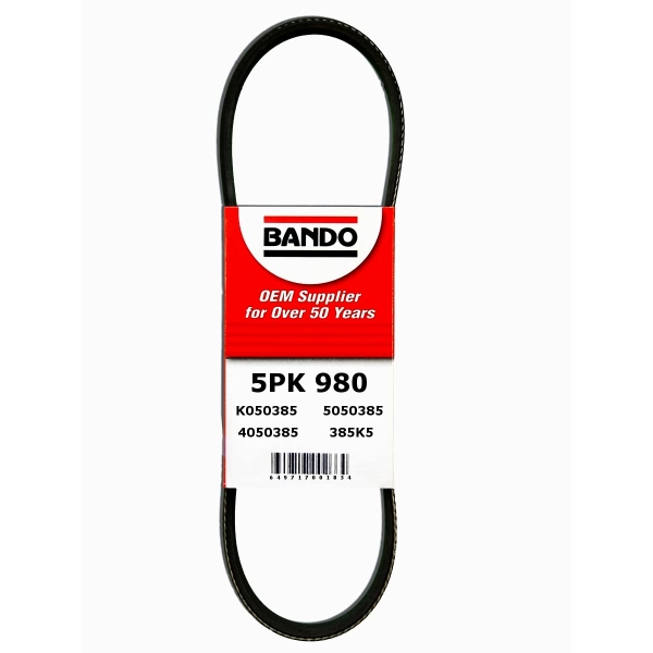 BANDO Rib Ace™ V-Ribbed Serpentine Belt 5PK980