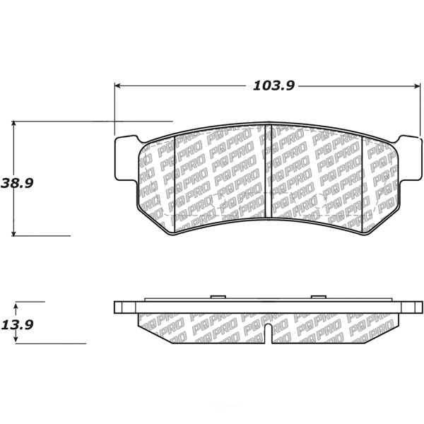 Centric Posi Quiet Pro™ Ceramic Rear Disc Brake Pads 500.13150