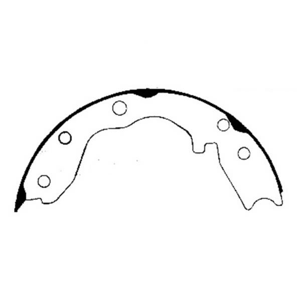 Centric Premium Rear Parking Brake Shoes 111.06350