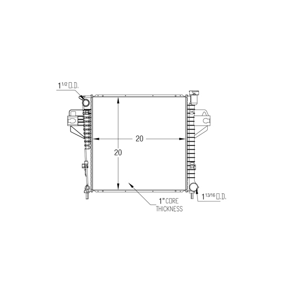 TYC Engine Coolant Radiator 2975