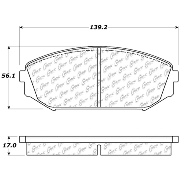 Centric Premium Ceramic Front Disc Brake Pads 301.07930