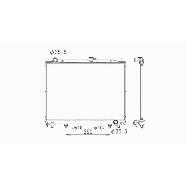 TYC Engine Coolant Radiator 2752