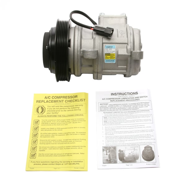 Delphi A C Compressor With Clutch CS20121