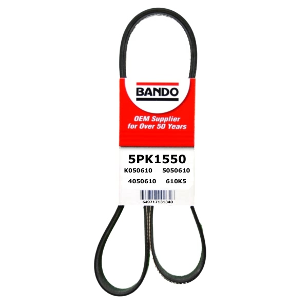 BANDO Rib Ace™ V-Ribbed Serpentine Belt 5PK1550