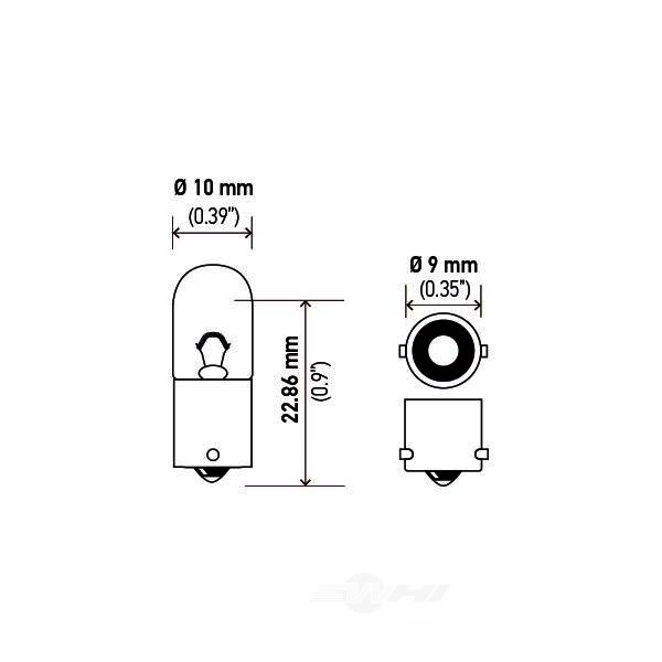 Hella 3893 Standard Series Incandescent Miniature Light Bulb 3893