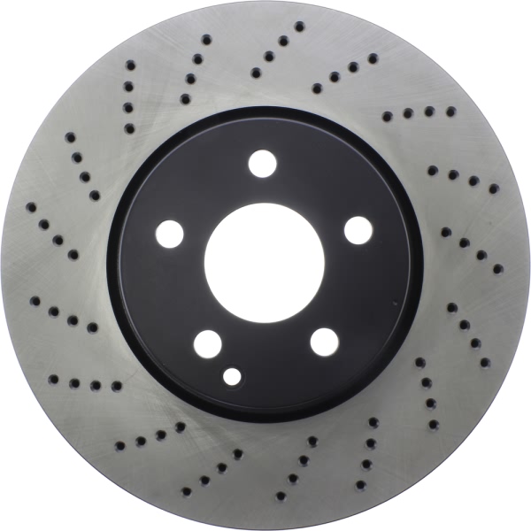 Centric SportStop Drilled 1-Piece Front Brake Rotor 128.35110